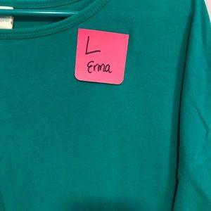LuLaRoe Tops - Large teal LulaRoe Irma LuLaRoe Tops - Large teal LulaRoe Irma